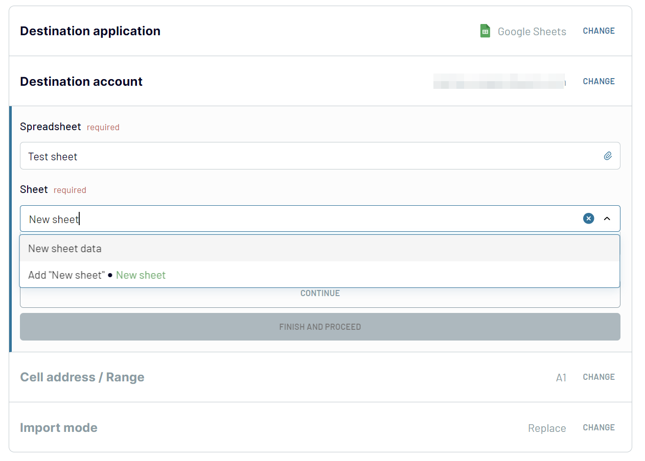 Google Sheets load & automate data