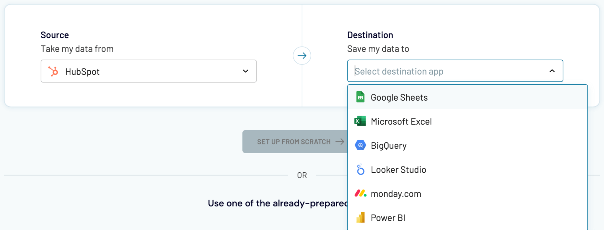 Hubspot export to