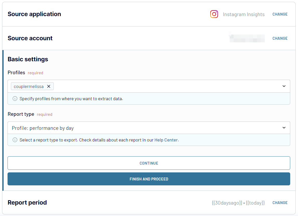 Instagram Insights Collect data