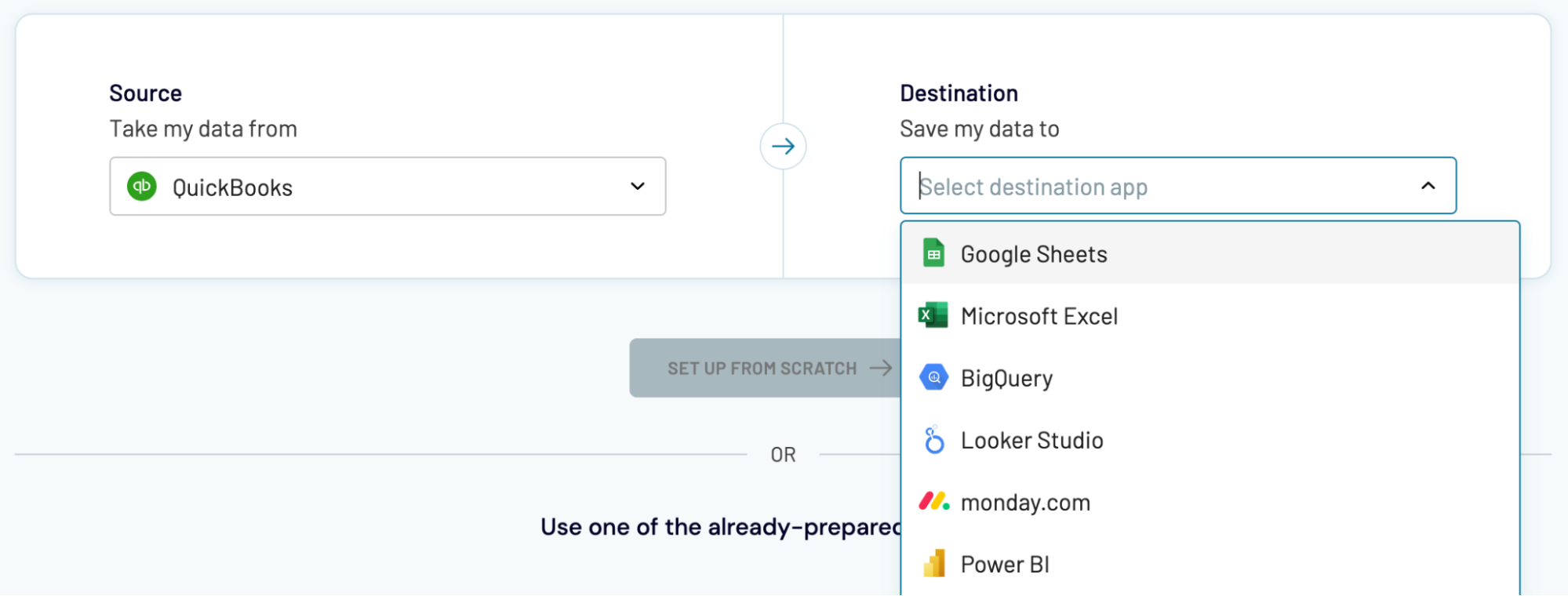 QuickBooks export to