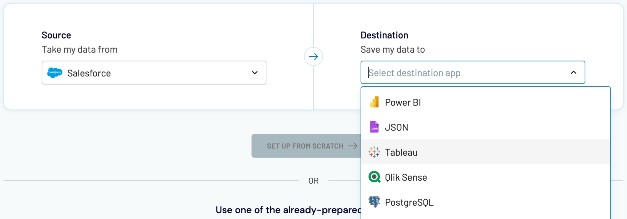 Salesforce export to